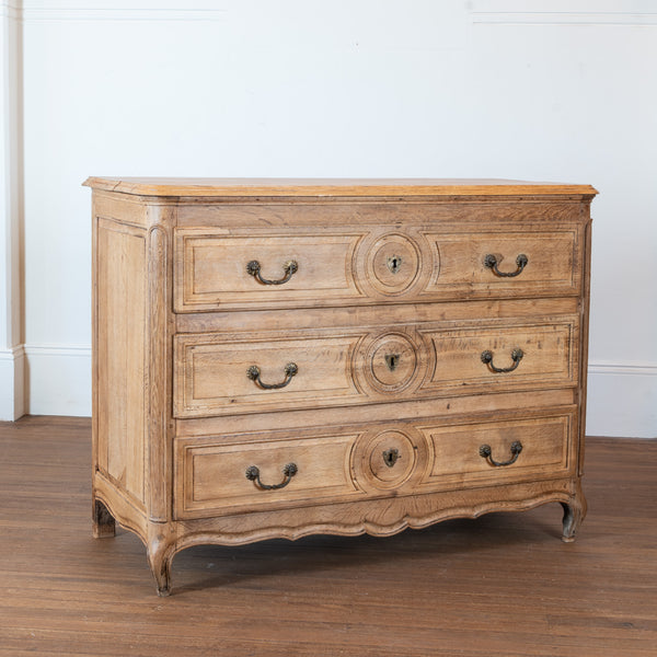 Louis XVI Bleached Oak Commode