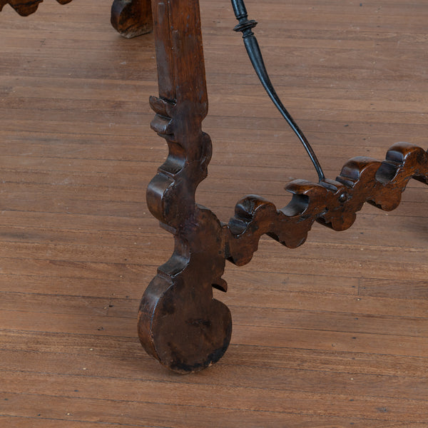 18th Century Spanish Baroque Walnut Trestle Table