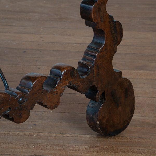 18th Century Spanish Baroque Walnut Trestle Table