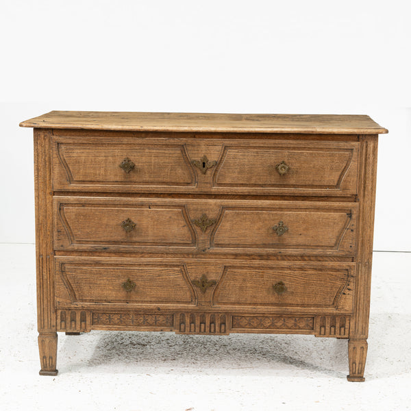 A 18th century Bleached Louis XVI  Oak Commode