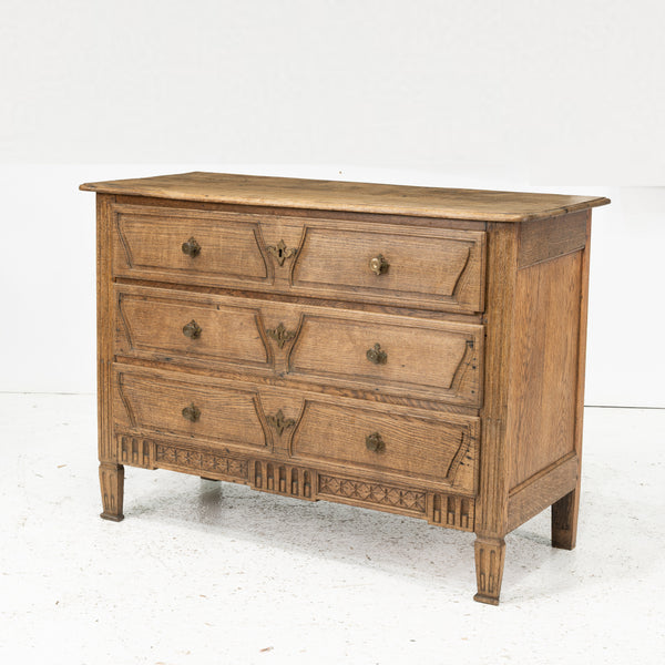 A 18th century Bleached Louis XVI  Oak Commode