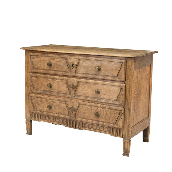 A 18th century Bleached Louis XVI  Oak Commode