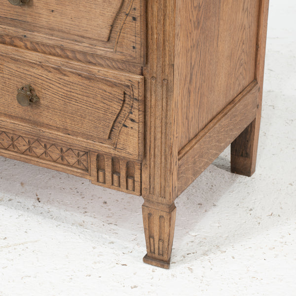A 18th century Bleached Louis XVI  Oak Commode
