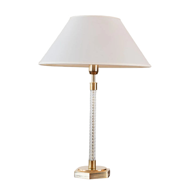 A Near Pair of Murano Glass Table Lamps