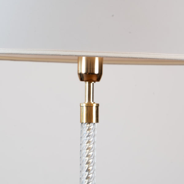 A Near Pair of Murano Glass Table Lamps