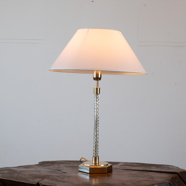A Near Pair of Murano Glass Table Lamps
