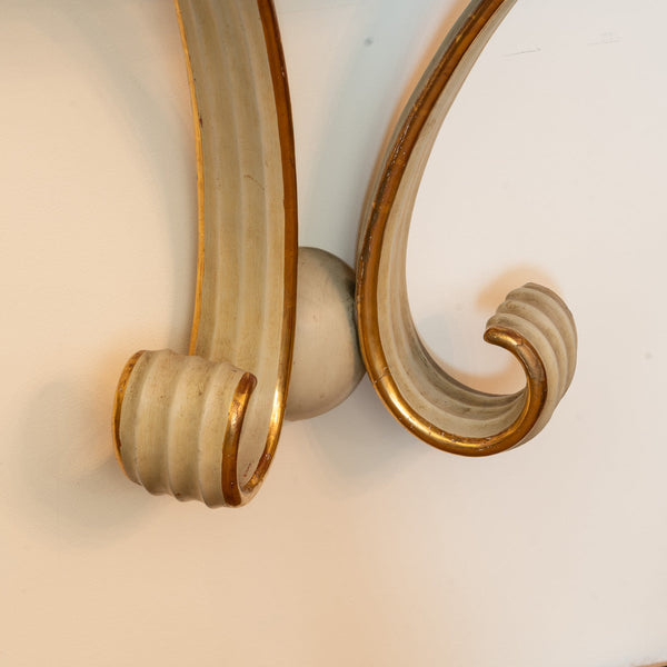 A PolyChrome and Gilded Osvaldo Borsani Wall Console