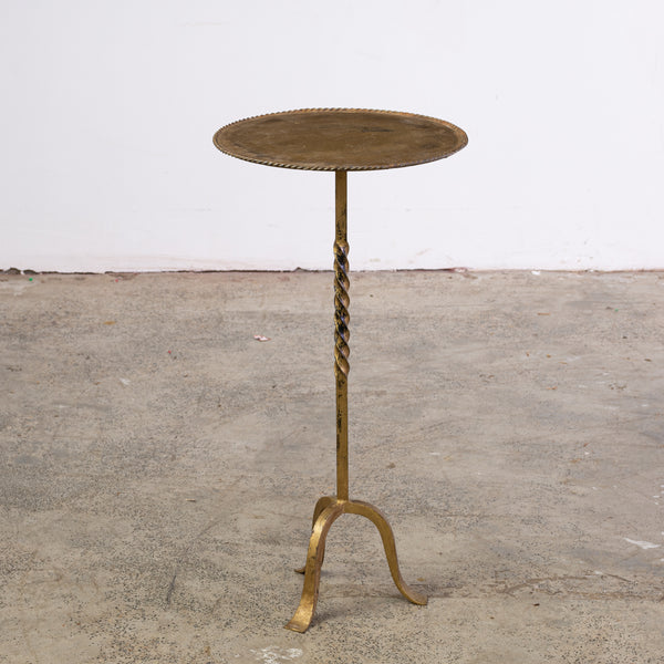 Gilt Metal Martini Table