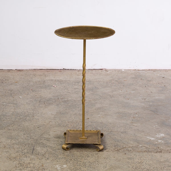 Spanish Gilt Martini Table on Tray Base