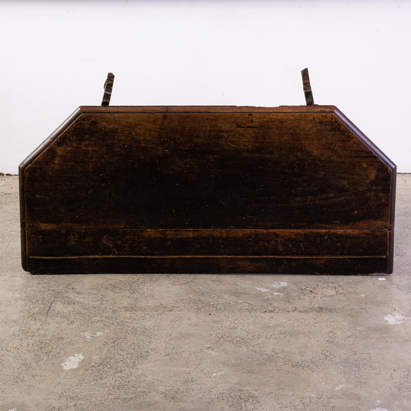 18th Century Italian Side Table in Walnut with cantered edges