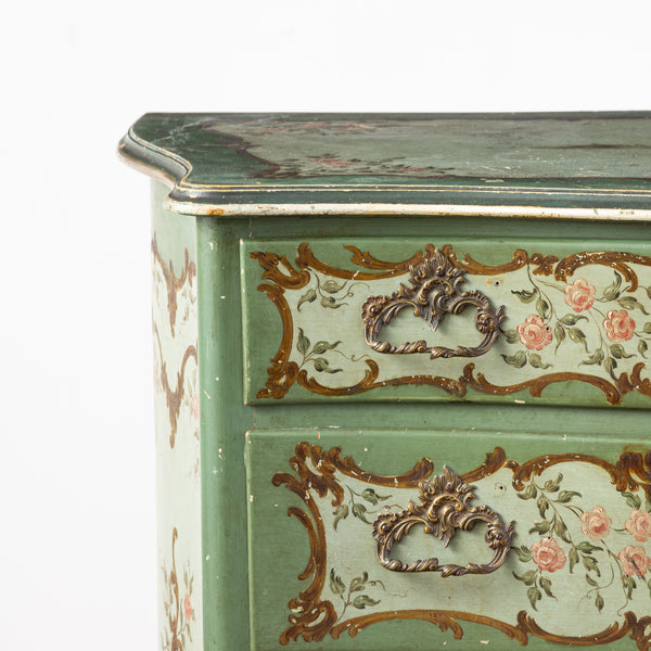 Pair of Italian Painted Louis XIV style Commodes