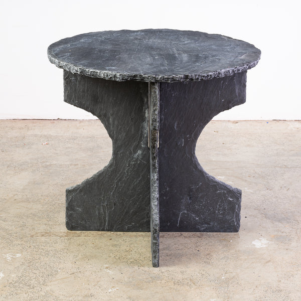 A Primitive Slate Centre Table