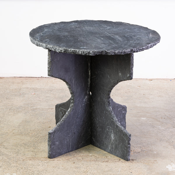 A Primitive Slate Centre Table