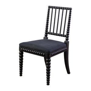 A Victorian Ebonised Bobbin Turned Side Chairs