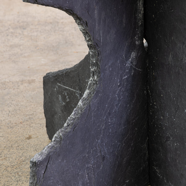 A Primitive Slate Centre Table