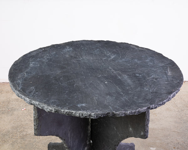 A Primitive Slate Centre Table