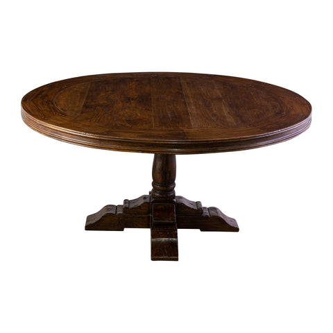 French Provinical Style Oak Pedestal Table