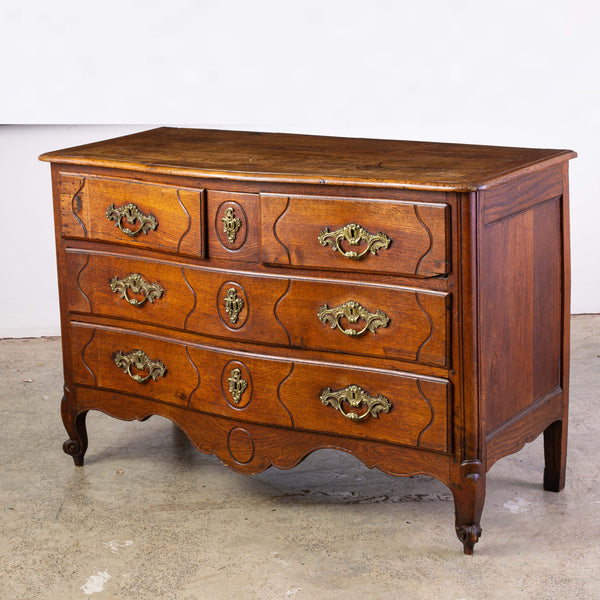 A Louis XIV Style Oak Commode