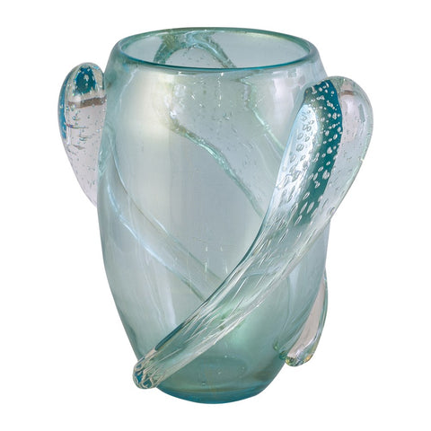 A Large Aquamarine Murano Vase