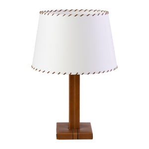 Vintage Brown Leather Lamp