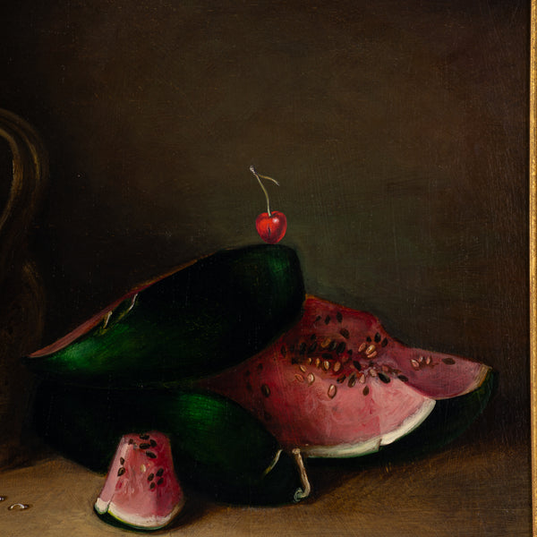 Jean-Jacques DELEVAL (born in 1945), Still life with Watermelon