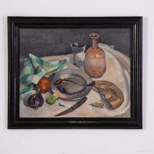 Youssef MOURAD (1934-2018), Still life with green napkin.