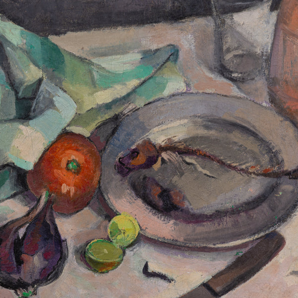 Youssef MOURAD (1934-2018), Still life with green napkin.