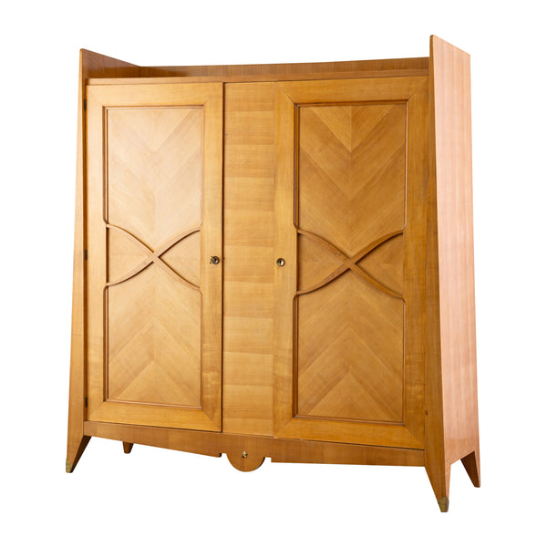 A  1950s Sycamore Armoire in the Manner of Andre Arbus