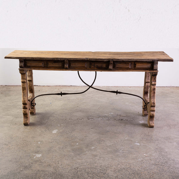 Early 20th Century Spanish Bleached Oak Sideboard