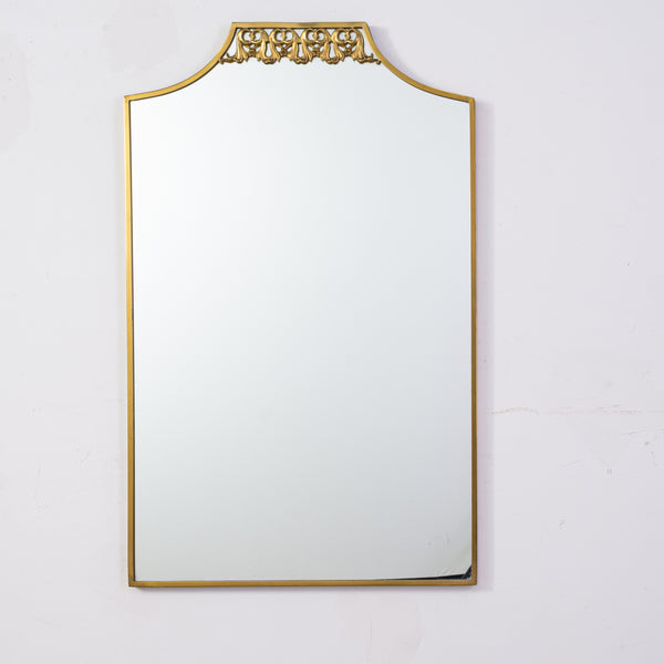 A 1960s Italian Brass Framed Mirror