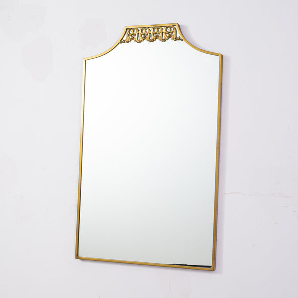 A 1960s Italian Brass Framed Mirror