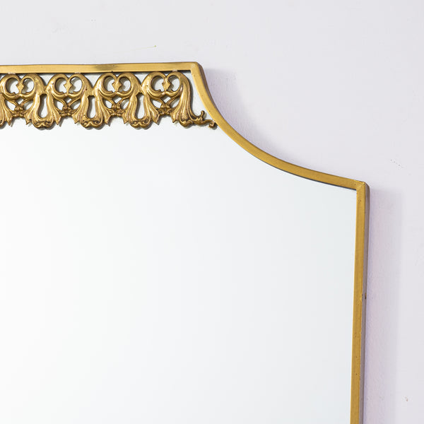 A 1960s Italian Brass Framed Mirror