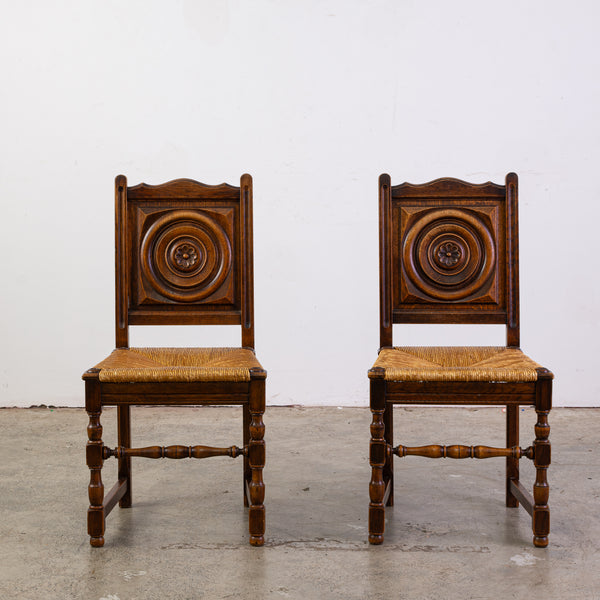 Pair of 1950s Neo-Basque Side Chairs