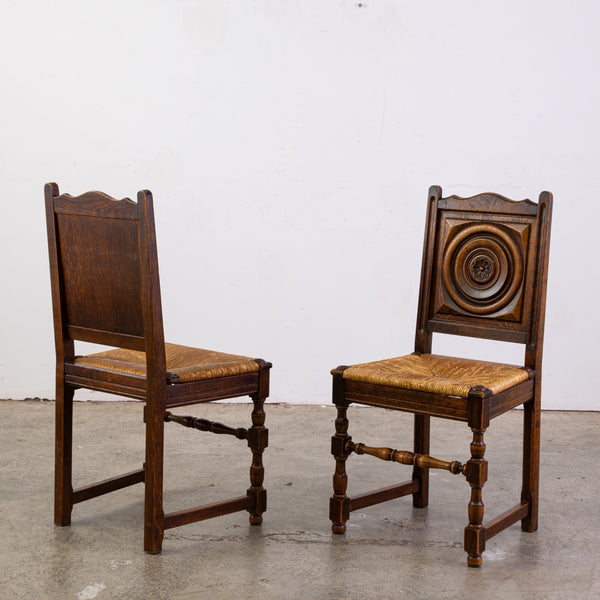 Pair of 1950s Neo-Basque Side Chairs