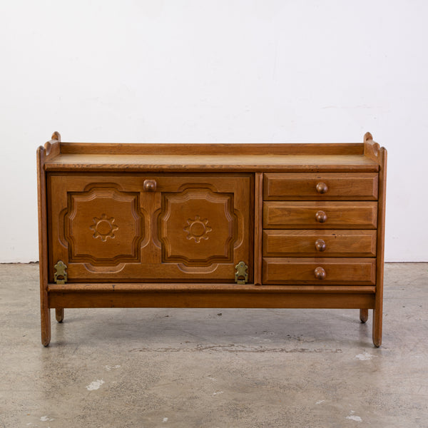 Low sideboard "Bourbonnais" by Robert GUILLERME (1913 - 1990) & Jacques CHAMBRON (1914 - 2001)