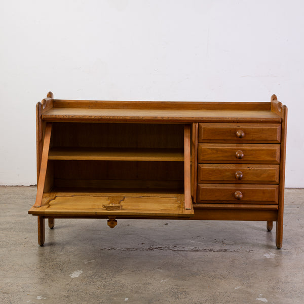 Low sideboard "Bourbonnais" by Robert GUILLERME (1913 - 1990) & Jacques CHAMBRON (1914 - 2001)