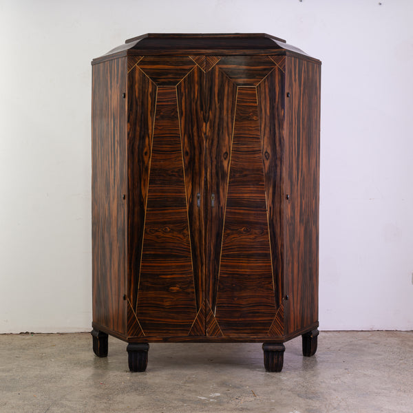 An Art Deco Macassar Ebony Cabinet attributed to Louis Sognot (1892 - 1969)