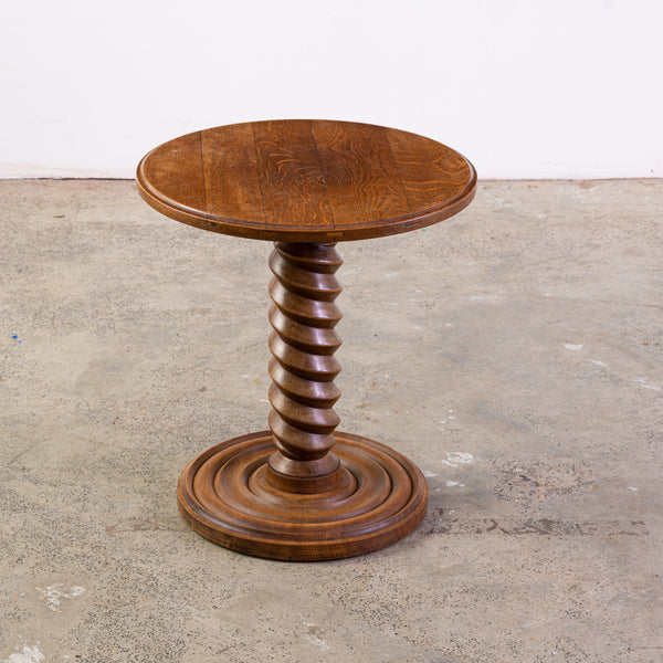 A Charles Dudouyt Style Oak Side Table