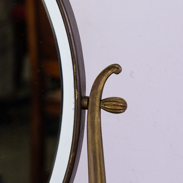 Small modernist Brass Dressing Mirror