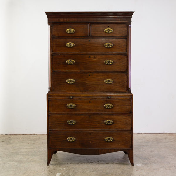 A George III Mahogany Chest on Chest