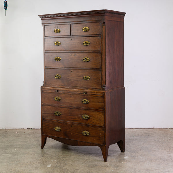 A George III Mahogany Chest on Chest