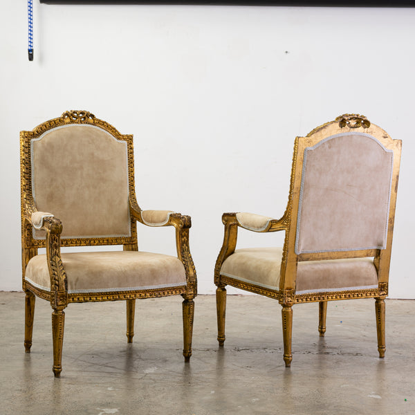 Pair of Louis XVI GIltwood  Fautiels
