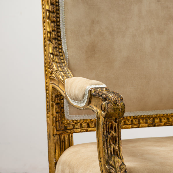 Pair of Louis XVI GIltwood  Fautiels