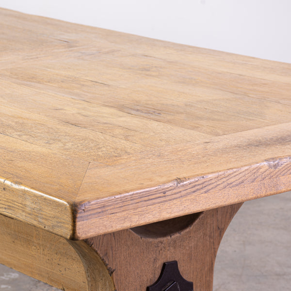 French Provincial Style Bleached Oak Dining Table