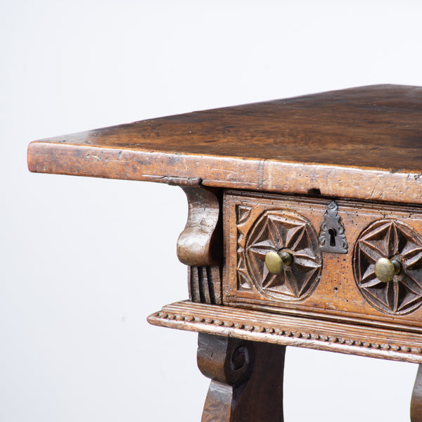 A Carlos II Walnut Console Table