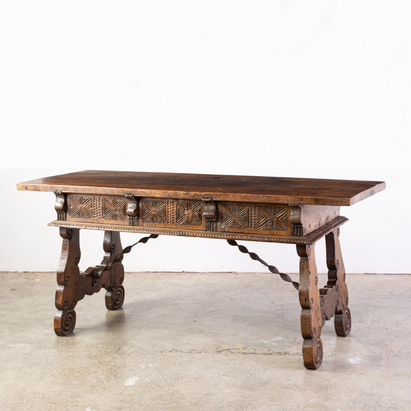 A Carlos II Walnut Console Table