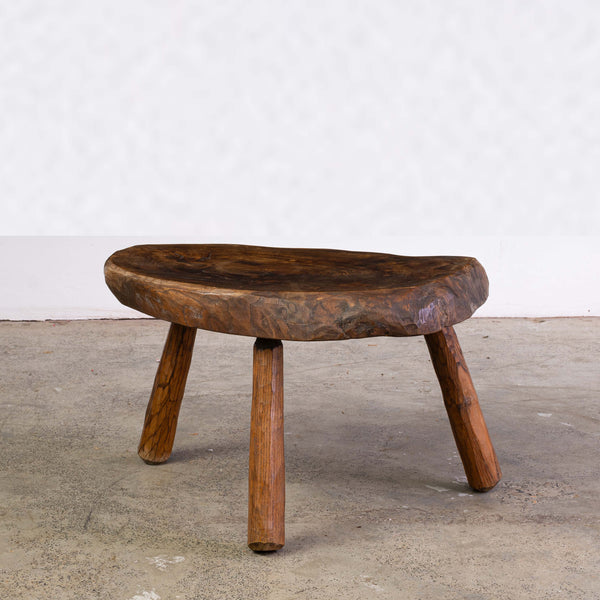 1970s Brutalist Tri Legged Coffee/Side Table