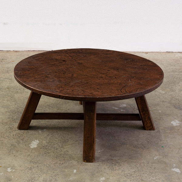 A Brutalist  Circular Coffee Table