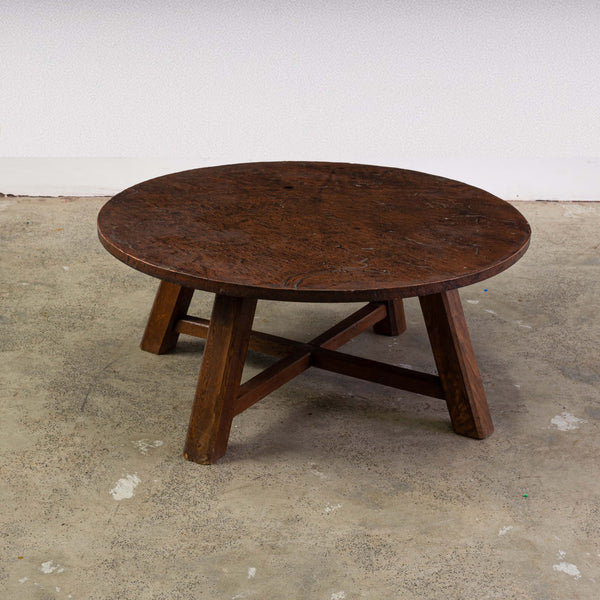 A Brutalist  Circular Coffee Table