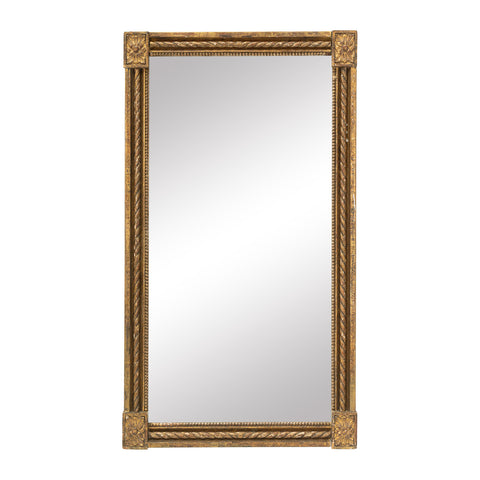 Louis XVI Giltwood Mirror